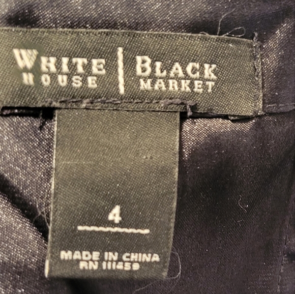 White House Black Market Silk Floral Neck Tie Sleeveless Blouse Halter Tap Sz 4 - Picture 7 of 11